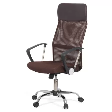 Scaune de birou cu bază metalică OFF 907 pe maro