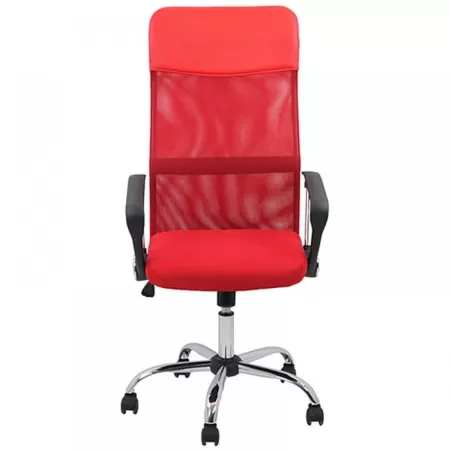 Scaune de birou cu bază metalică OFF 907 pe roșu