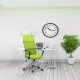 Scaune de birou cu bază metalică OFF 907 pe verde