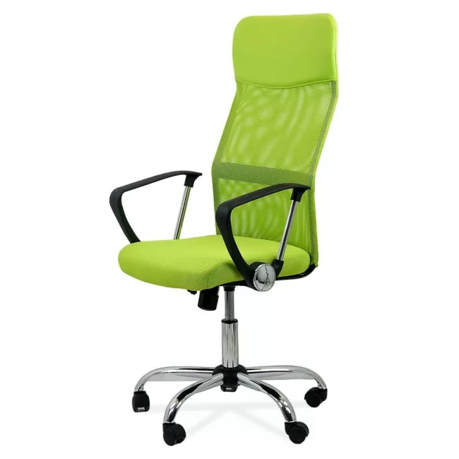 Scaune de birou cu bază metalică OFF 907 pe verde