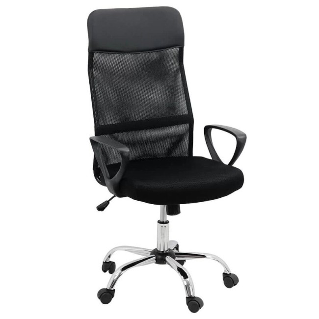 Scaun de birou fabricat din mesh si piele ecologica OFF907M Scaun de birou fabricat din mesh si piele ecologica OFF907M