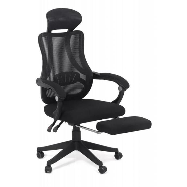 Scaun de birou ergonomic Office 927 din stofa cu suport de picioare