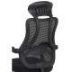 Scaun de birou ergonomic Office 927 din stofa cu suport de picioare