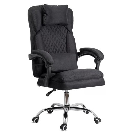 Scaun de birou negru din stofă cu masaj OFF 936 Scaun de birou negru din stofă cu masaj OFF 936