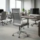 Scaun operativ pentru birou cu un design minimalist OFF937 gri