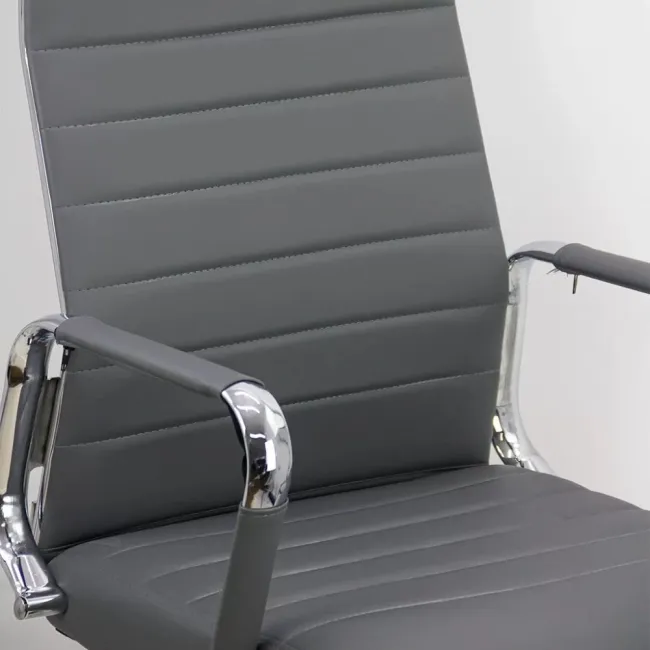 Scaun operativ pentru birou cu un design minimalist OFF937 gri