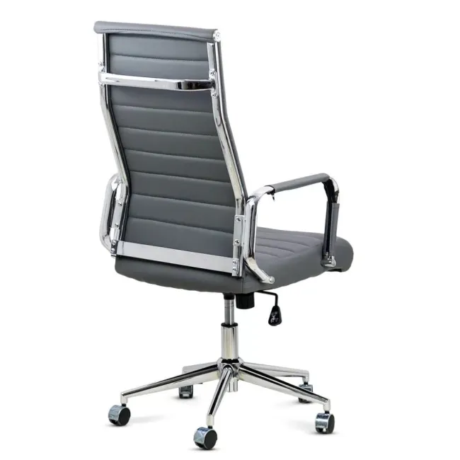 Scaun operativ pentru birou cu un design minimalist OFF937 gri