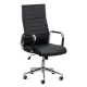 Scaun operativ pentru birou cu un design minimalist OFF937 negru