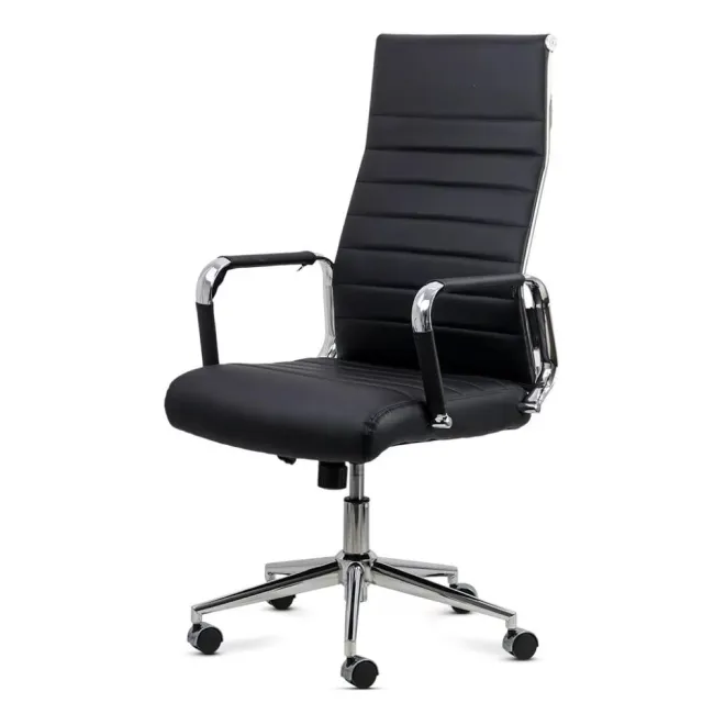 Scaun operativ pentru birou cu un design minimalist OFF937 negru