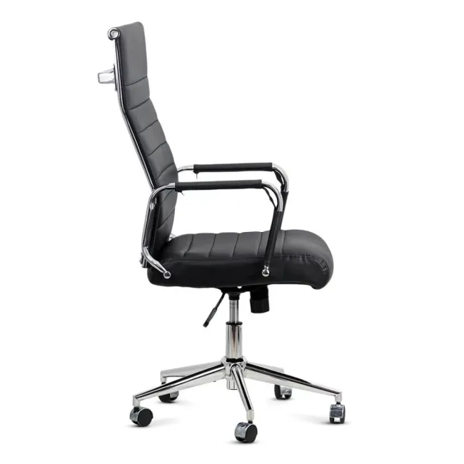 Scaun operativ pentru birou cu un design minimalist OFF937 negru