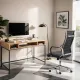 Scaun operativ pentru birou cu un design minimalist OFF937 negru