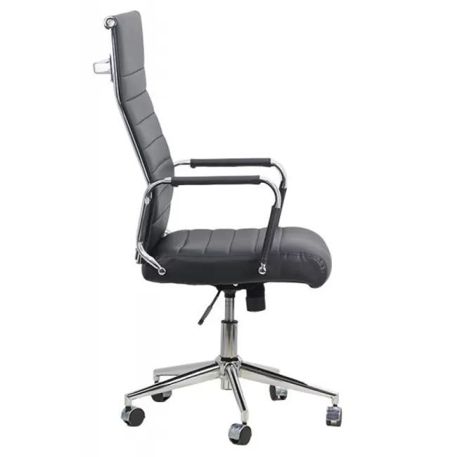 Scaun operativ pentru birou cu un design minimalist OFF937 negru