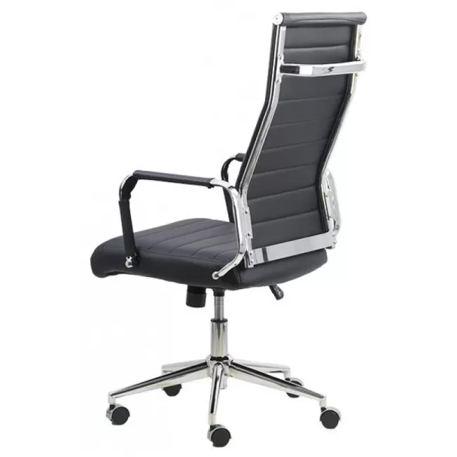 Scaun operativ pentru birou cu un design minimalist OFF937 negru