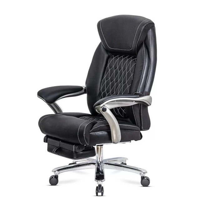 Scaun directorial negru, piele ecologică, suport lombar OFF 950 Scaun directorial negru, piele ecologică, suport lombar OFF 950