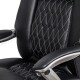 Scaun directorial negru, piele ecologică, suport lombar OFF 950 Scaun directorial negru, piele ecologică, suport lombar OFF 950