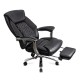 Scaun directorial negru, piele ecologică, suport lombar OFF 950 Scaun directorial negru, piele ecologică, suport lombar OFF 950