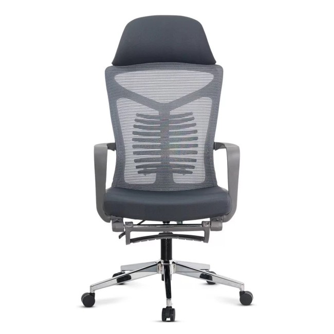 Scaun ergonomic din mesh cu suport lombar SYYT 9502 gri