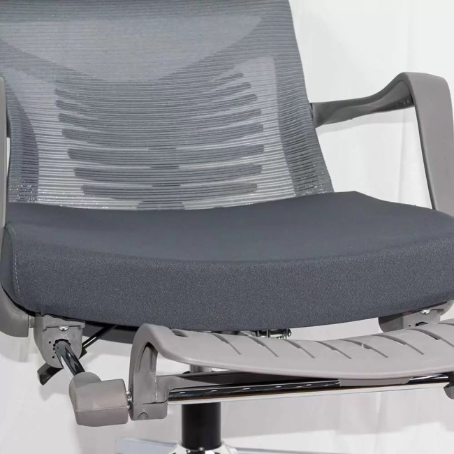 Scaun ergonomic din mesh cu suport lombar SYYT 9502 gri