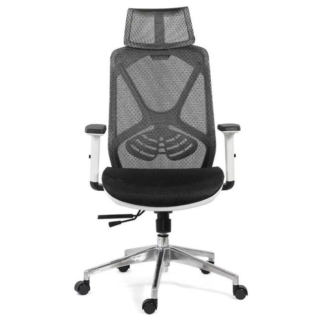 Scaun multifuncțional cu tetieră pe culoarea negru Scaun multifuncțional cu tetieră pe culoarea negru
