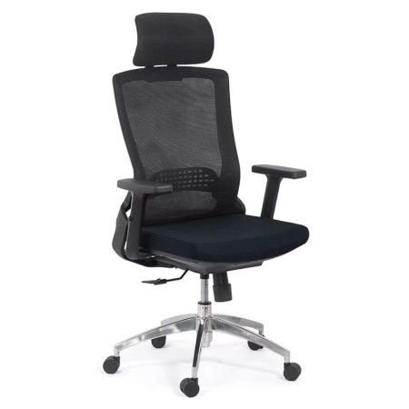 Scaun ergonomic cu brate reglabile si tetiera-negru Scaun ergonomic cu brate reglabile si tetiera-negru