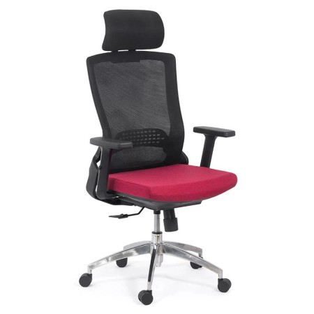 Scaun ergonomic cu brate reglabile si tetiera-rosu Scaun ergonomic cu brate reglabile si tetiera-rosu