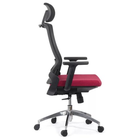 Scaun ergonomic cu brate reglabile si tetiera-rosu Scaun ergonomic cu brate reglabile si tetiera-rosu
