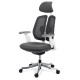 Scaun ergonomic multifunctional cu brate reglabile SYYT 9505 gri