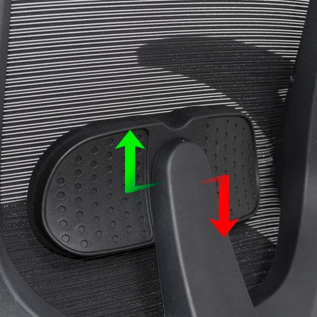 Scaun de birou cu brațe rabatabile SYYT 9509 negru