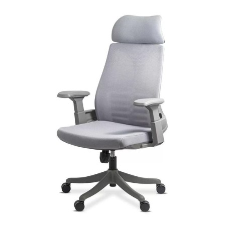 Scaun birou cu suport lombar si tetieră SYYT 9514 gri Scaun birou cu suport lombar si tetieră SYYT 9514 gri