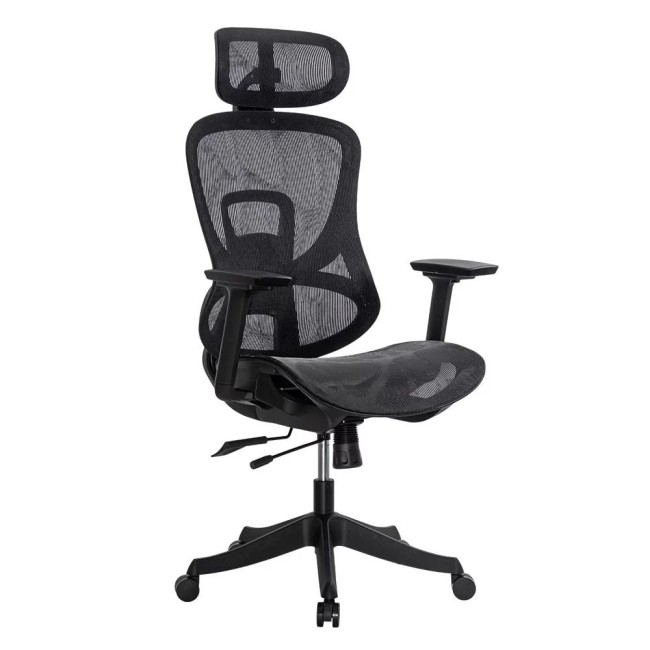 Scaun de birou ergonomic negru din mesh cu brațe reglabile 3D SYYT 9518 Scaun de birou ergonomic negru din mesh cu brațe reglabile 3D SYYT 9518
