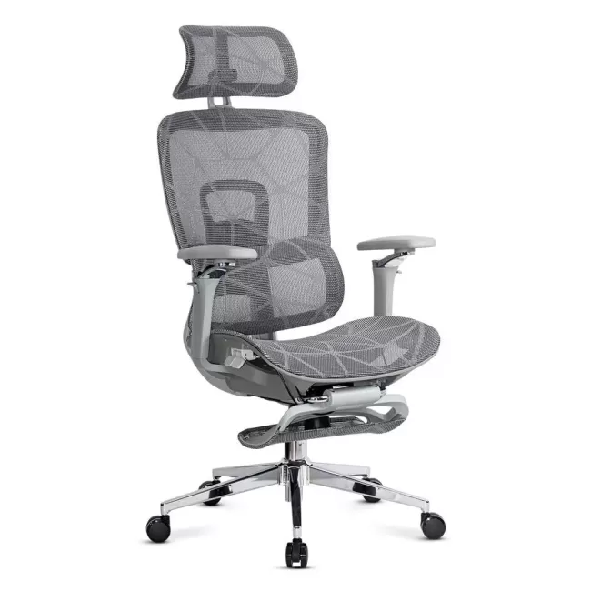 Scaun birou ergonomic cu tetieră reglabilă, brațe 4D și șezut culisant SYYT 9520