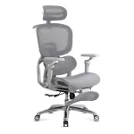 Scaun ergonomic, mesh, suport lombar cu încălzire și masaj SYYT 9521 Gri