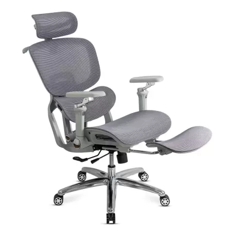 Scaun ergonomic, mesh, suport lombar cu încălzire și masaj SYYT 9521 Gri