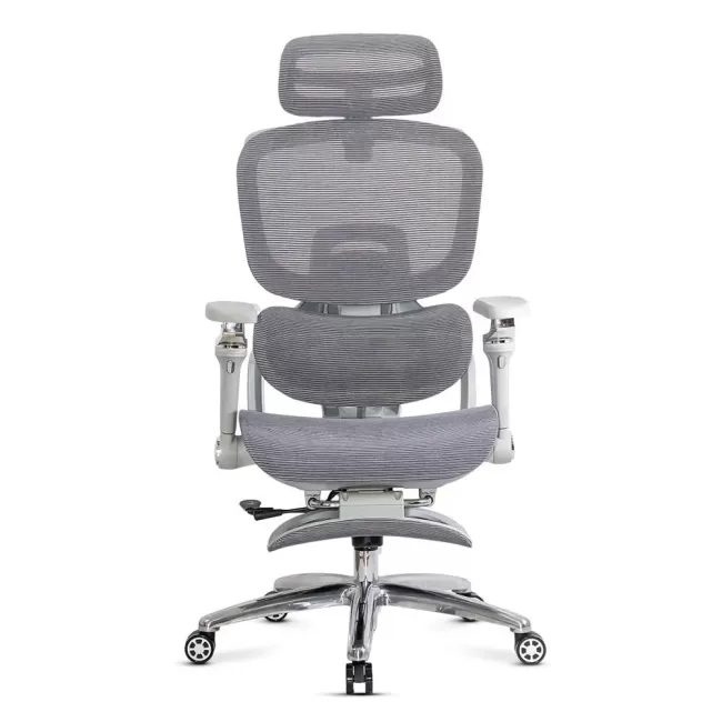 Scaun ergonomic, mesh, suport lombar cu încălzire și masaj SYYT 9521 Gri