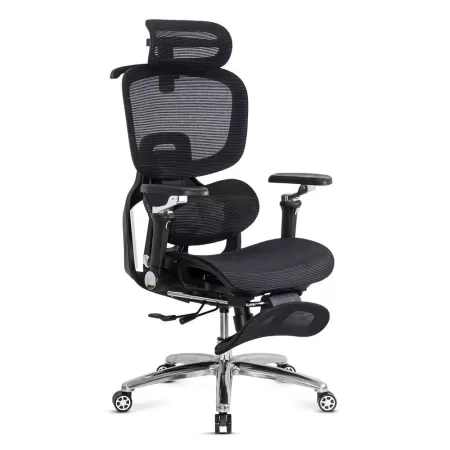 Scaun ergonomic, mesh, suport lombar cu încălzire și masaj SYYT 9521 Negru