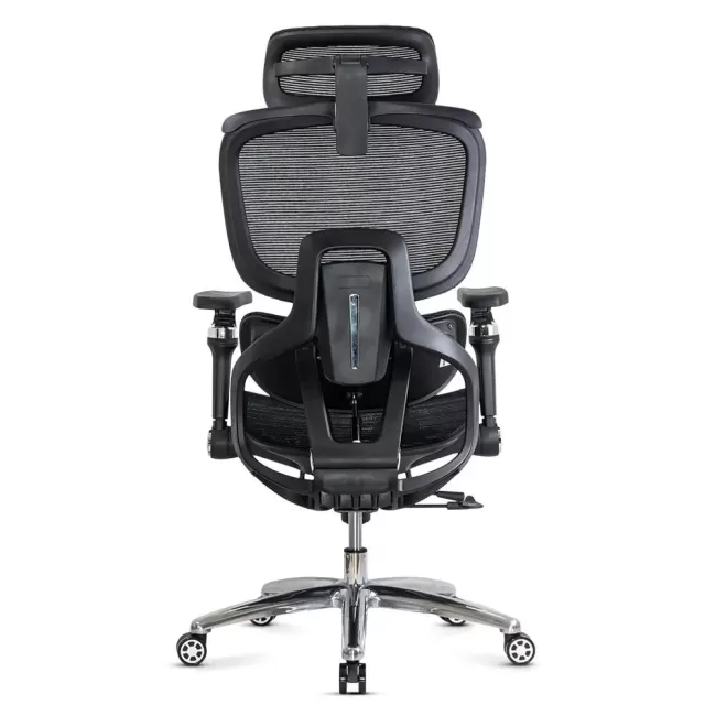 Scaun ergonomic, mesh, suport lombar cu încălzire și masaj SYYT 9521 negru