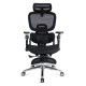Scaun ergonomic, mesh, suport lombar cu încălzire și masaj SYYT 9521 negru