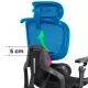 Scaun ergonomic, mesh, suport lombar cu încălzire și masaj SYYT 9521 negru