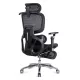 Scaun ergonomic, mesh, suport lombar cu încălzire și masaj SYYT 9521 negru