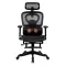 Scaun ergonomic SYYT 9522 negru, masaj lombar, încălzire și suport picioare