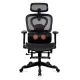 Scaun ergonomic SYYT 9522 negru, masaj lombar, încălzire și suport picioare