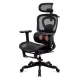 Scaun ergonomic SYYT 9522 negru, masaj lombar, încălzire și suport picioare