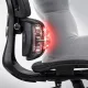 Scaun ergonomic SYYT 9522 negru, masaj lombar, încălzire și suport picioare