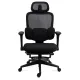Scaun ergonomic SYYT 9523 negru, mesh, suport picioare și tetieră