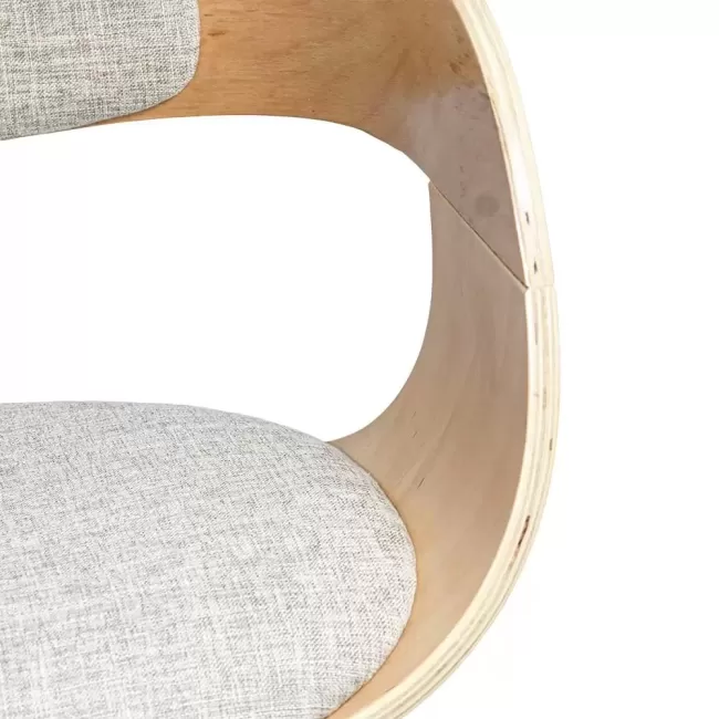 Scaune living din stofă, cadru din lemn, BUC 014 Bej