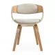 Scaune living din stofă, cadru din lemn, BUC 014 Bej