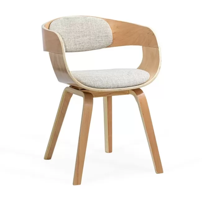 Scaune living din stofă, cadru din lemn, BUC 014 Bej