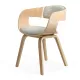 Scaune living din stofă, cadru din lemn, BUC 014 Bej