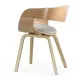 Scaune living din stofă, cadru din lemn, BUC 014 Bej