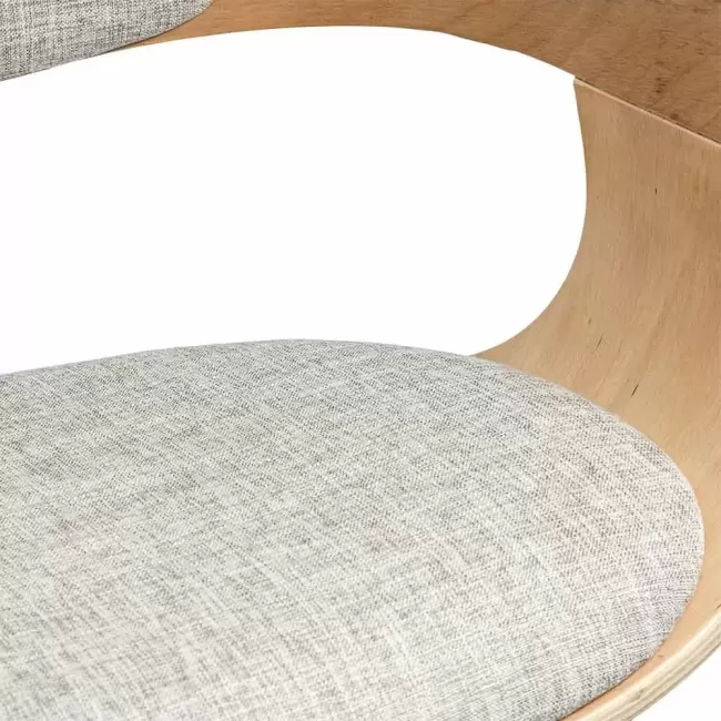 Scaune living din stofă, cadru din lemn, BUC 014 Bej
